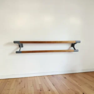 Barra de Ballet Fija a Pared Doble de 2m. Línea Pro